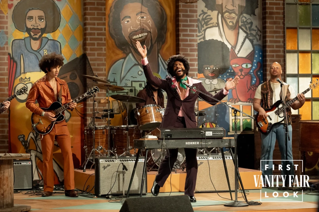 on Batiste, who also created the movie’s percussive score, plays the debut show’s musical guest, Billy Preston. By Hopper Stone/Sony Pictures Entertainment.